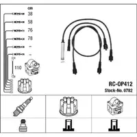 NGK 0782 RC-OP412 Z&uuml;ndkabelsatz Z&uuml;ndleitungssatz