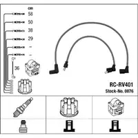 NGK 0876 RC-RV401 Z&uuml;ndkabelsatz Z&uuml;ndleitungssatz