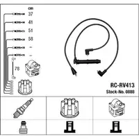 NGK 0888 RC-RV413 Z&uuml;ndkabelsatz Z&uuml;ndleitungssatz