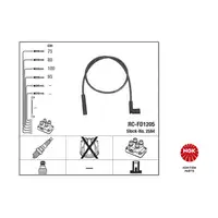 NGK 2584 RC-FD1205 Z&uuml;ndkabelsatz Z&uuml;ndleitungssatz