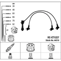 NGK 44319 RC-ET1227 Ignition Cable Set for TOYOTA Supra MK4 _A8_ 3.0i Bi-Turbo 330 hp