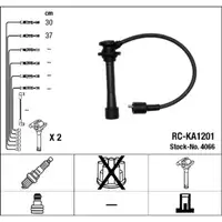 NGK 4066 RC-KA1201 Z&uuml;ndkabelsatz f&uuml;r KIA Carens 1 2 Clarus Sephia Shuma 1 2 1.5/1.8i 16V