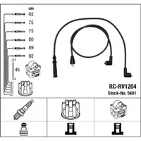 NGK 5401 RC-RV1204 Ignition Cable Set DATSUN 240Z C210 for NISSAN Laurel HLC230 2.0