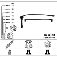 NGK 5406 RC-JG1201 Z&uuml;ndkabelsatz f&uuml;r JAGUAR XJ XJ40 XJ81 X300 X330 XJSC X27 3.2 3.6 4.0