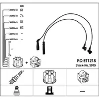 NGK 5919 RC-ET1218 Z&uuml;ndkabelsatz f&uuml;r TOYOTA Hiace 4 _H1_ 2.4 120 PS 90919-22272