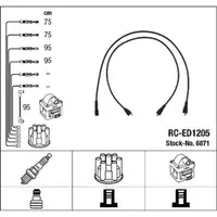 NGK 6871 RC-ED1205 Z&uuml;ndkabelsatz f&uuml;r MITSUBISHI Colt 1 Galant 3 4 Lancer F 2 Sapporo 2