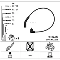 NGK 7078 RC-RV322 Ignition Cable Set
