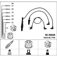 NGK 7154 RC-RN649 Z&uuml;ndkabelsatz Z&uuml;ndleitungssatz