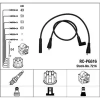NGK 7216 RC-PG616 Z&uuml;ndkabelsatz Z&uuml;ndleitungssatz