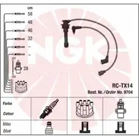 NGK 9704 RC-TX14 Ignition Cable Set