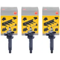 3x NGK 48107 U5029 Z&uuml;ndspule f&uuml;r PSA C1 1 2 107 108 TOYOTA Aygo B1 B4 Yaris P9 P13 1.0