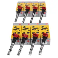 8x NGK 48088 Z&uuml;ndspule f&uuml;r AUDI S4 B6 B7 A6 C6 4.2 A8 4E 3.7 4.2 V8 077905115T