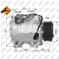 NRF 32448 EASY FIT Klimakompressor f&uuml;r HONDA CR-5 2 RD_ 2.0 150 PS 38810PNB006