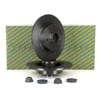 SNR Brake Discs + Wheel Bearing Set for RENAULT Grand Scenic 3/Scenic 3 (Rear)