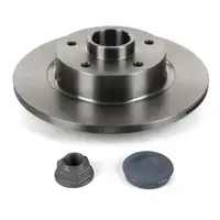 SNR Brake Discs + Wheel Bearing Set for RENAULT Grand Scenic 3/Scenic 3 (Rear)