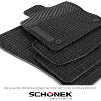 SCH&Ouml;NEK Gummimatten Fu&szlig;matten f&uuml;r SEAT Ibiza 4 SKODA Fabia 3 VW Polo 6R1 6C1 4-teilig