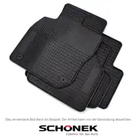 SCH&Ouml;NEK Gummimatten Gummifu&szlig;matten Fu&szlig;matten f&uuml;r FORD Ecosport ab 01.2012 4-teilig