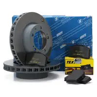 SEBRO Bremsscheiben + TEXTAR Bel&auml;ge f&uuml;r AUDI 80 Avant B4 RS2 quattro 315 PS vorne