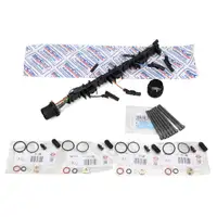 SENCOM Leitungssatz Pumpe D&uuml;se + Schrauben + ELRING Dichtsatz f&uuml;r VW Golf 5 Passat 2.0 TDI