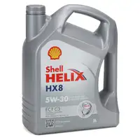 8L 8 Liter SHELL HELIX HX8 5W30 ECT C3 Motor&ouml;l &Ouml;l f&uuml;r BMW LL-04 MB 229.31/51 VW 504/507.00