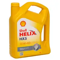 8L 8 Liter SHELL Motor&ouml;l &Ouml;l HELIX HX5 15W-40 15W40 API SN/CF ACEA A3/B3
