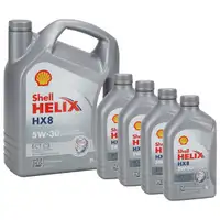 9L 9 Liter SHELL HELIX HX8 5W30 ECT C3 Motor&ouml;l &Ouml;l f&uuml;r BMW LL-04 MB 229.31/51 VW 504/507.00