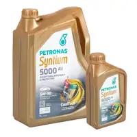 6L 6 Liter PETRONAS Syntium 5000 AV 5W-30 Motor&ouml;l &Ouml;l f&uuml;r MB 229.51/52 504/507.00 BMW LL-04