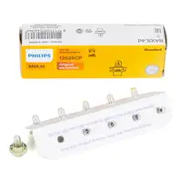 10x PHILIPS 12626CP Gl&uuml;hlampe Innenbeleuchtung 12V 2W B8,4d BAX8,4d BX8,4d