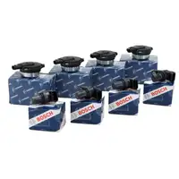 4x PIERBURG Zentralmagnet + 4x BOSCH Nockenwellensensor für MERCEDES W203 W204 OM272