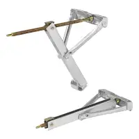 PROPLUS 361501 Ausdrehst&uuml;tze St&uuml;tzfu&szlig; Steckst&uuml;tze Wohnwagen Kurbelst&uuml;tzen 500KG