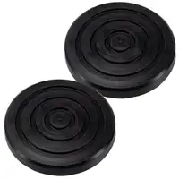 2x Aufnahme Wagenheber Gummiauflage Gummiblock Gummiklotz f&uuml;r Rangierwagenheber 127mm