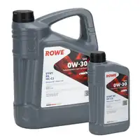 6L 6 Liter ROWE SYNT RS HC-C2 0W-30 Motor&ouml;l &Ouml;l ACEA C2 f&uuml;r PSA B712312 9.55535-DS1/GS1