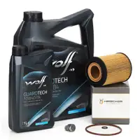 6L WOLF 10W40 B4 Motor&ouml;l + HIRSCHER &Ouml;lfilter f&uuml;r VW Golf 3 Passat Sharan Touareg T4 T5 VR6