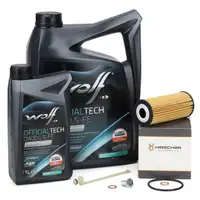 6L WOLF 0W20 LS-FE Motor&ouml;l + HIRSCHER &Ouml;lfilter f&uuml;r BMW 1er 3er 5er X3 X4 B37 B38 B47 B48