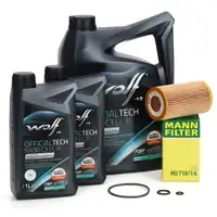 7L WOLF 5W30 C3 LL 3 Motoröl + MANN Ölfilter für MERCEDES W202 W203 W204 W210 W211 CDI