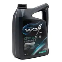 HIRSCHER Filterset 3-tlg + 5L WOLF 5W30 MS-F Motor&ouml;l f&uuml;r FORD Focus 3 Kuga 2 1.5/1.6 TDCi