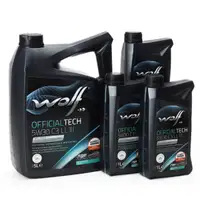 8L 8 Liter WOLF OFFICIALTECH 5W30 C3 LL 3 Motor&ouml;l f&uuml;r BMW LL04 MB 229.51/52 VW 504/507.00