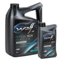 6L 6 Liter WOLF OFFICIALTECH 0W30 LL 3 FE Motor&ouml;l &Ouml;l f&uuml;r BMW LL-04 MB 229.51 VW 504/507.00