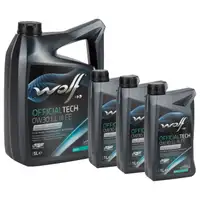 8L 8 Liter WOLF OFFICIALTECH 0W30 LL 3 FE Motor&ouml;l &Ouml;l f&uuml;r BMW LL-04 MB 229.51 VW 504/507.00