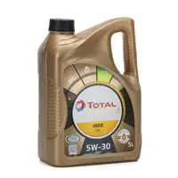 5L TOTAL QUARTZ INEO ECS 5W-30 Engine Oil + HIRSCHER Oil Filter for CITROEN PEUGEOT 1109.AN
