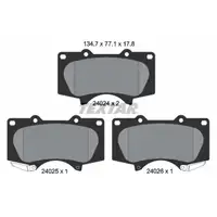 TEXTAR 2402401 Bremsbel&auml;ge f&uuml;r MITSUBISHI Pajero 4 langer Radstand TOYOTA Hilux 7 vorne