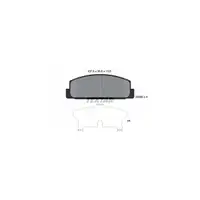 TEXTAR 2404501 Bremsbel&auml;ge Bremskl&ouml;tze f&uuml;r MAZDA 323 6 6 626 5 Premacy RX-7 1 2 3 hinten