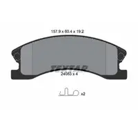 TEXTAR 2408301 Brake Pads for JEEP Grand Cherokee 2 WJ WG (Front)