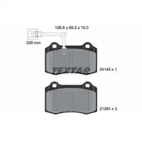 TEXTAR 2414301 Bremsbel&auml;ge + Warnsensor f&uuml;r SEAT Leon 1M1 1.8 T Cupra R vorne 1ML698151