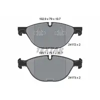 TEXTAR 2417201 Bremsbel&auml;ge f&uuml;r BMW X5 E70 48i 50i 3.0sd X6 E71 E72 35i 50i 35d vorne