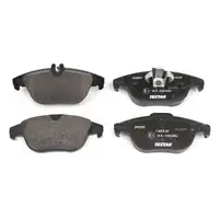 TEXTAR Bremsscheiben + Bel&auml;ge + Wako f&uuml;r MERCEDES W204 C204 S204 A207 C207 hinten
