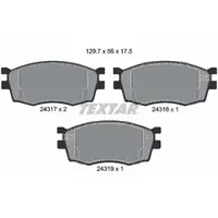 TEXTAR 2431701 Bremsbel&auml;ge Bremskl&ouml;tze f&uuml;r HYUNDAI Accent 3 MC KIA Rio 2 JB vorne