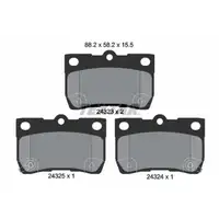 TEXTAR 2432301 Brake Pads Brake Shoes Brake Pad Set for LEXUS IS 2 _E2_ GS _S19_ Rear
