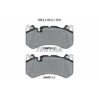 TEXTAR 2445503 Bremsbeläge für MERCEDES W205 C218 W212 W213 10/C253 W222 63AMG GT vorne