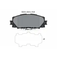 TEXTAR 2445101 Bremsbel&auml;ge Bremskl&ouml;tze f&uuml;r TOYOTA Prius _W3_ ab 08.2009 _W5_ vorne